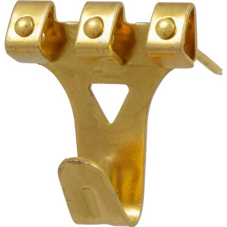 Hillman HILLMAN Brass-Plated Gold Professional Picture Hanger 75 lb 2 pk 122196